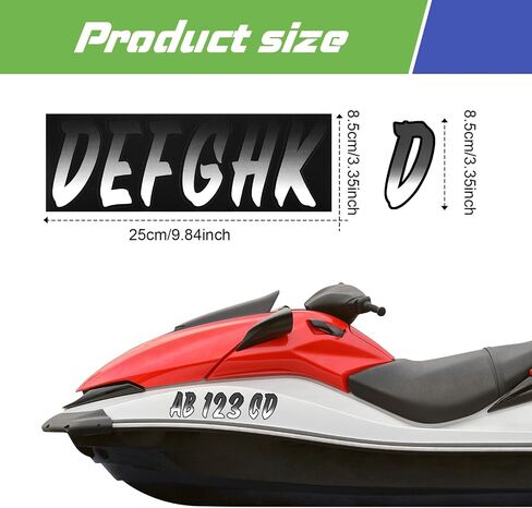 30 Pcs 5 Sets Boat Registration Numbers 0 to 9 and Name Decal Letters A to Z Waterproof Marine Boat Registration Numbers Custom Vinyl Stickers for Yachts Personal Watercraft(Black) in Saudi Arabia