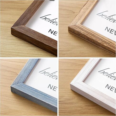 wyooxoo 8x10 Picture Frame 100% Solid Wood Photo Frames, Horizontal and Vertical for Wall and Tabletop, Set of 4 in Kuwait