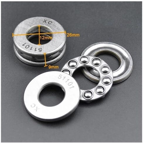 2pcs Plane Thrust Bearing 51100 51101 51102 51103 51104 51105 51106 51107 51108 51109 51110 Axial Ball Bearings(51106 30x47x11mm) in Saudi Arabia