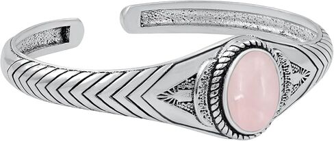 Natural Gemstone Statement Cuff Bangle Bracelets for Men Women – Handmade 925 Silver Plated Birthstone Jewelry – Adjustable Size for Perfect Fit – Ideal Gift for Birthdays, Anniversaries & Special Occasions in Saudi Arabia
