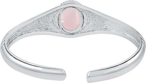 Natural Gemstone Statement Cuff Bangle Bracelets for Men Women – Handmade 925 Silver Plated Birthstone Jewelry – Adjustable Size for Perfect Fit – Ideal Gift for Birthdays, Anniversaries & Special Occasions in Saudi Arabia