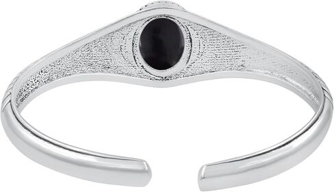 Natural Gemstone Statement Cuff Bangle Bracelets for Men Women – Handmade 925 Silver Plated Birthstone Jewelry – Adjustable Size for Perfect Fit – Ideal Gift for Birthdays, Anniversaries & Special Occasions in Saudi Arabia