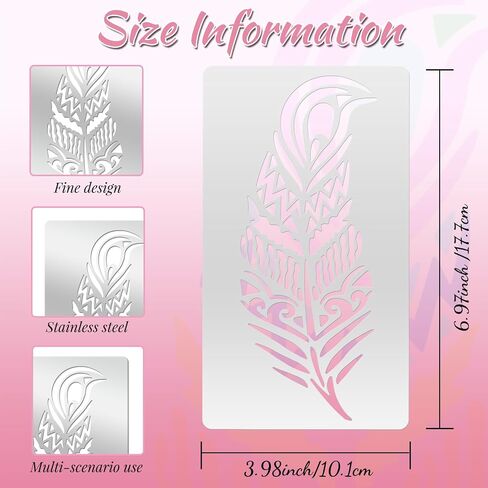 Metal Stencil Forest Stainless Steel Stencils Mountain Reusable Drawing Template for Painting on Wood Walls Fabric Furniture Canvas Journaling Decor in Kuwait