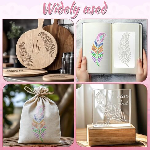 Metal Stencil Forest Stainless Steel Stencils Mountain Reusable Drawing Template for Painting on Wood Walls Fabric Furniture Canvas Journaling Decor in Kuwait