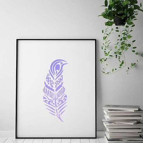 Metal Stencil Forest Stainless Steel Stencils Mountain Reusable Drawing Template for Painting on Wood Walls Fabric Furniture Canvas Journaling Decor in Kuwait