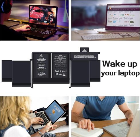 بطارية كمبيوتر محمول بديلة A1706 A1819 متوافقة مع Mac Book Pro 13 بوصة [أواخر عام 2016، منتصف عام 2017]، EMC 3071 3163 [11.41 فولت/4320 مللي أمبير] in Saudi Arabia