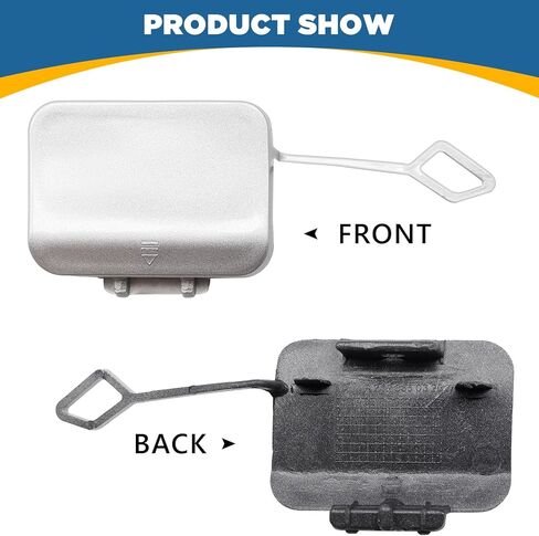 TOPUS Rear Tow Cover Compatible with Mercedes-Benz E-Class W212 for E180 E200 E220 E250 E300 E350 E400 E500 E63 2009 2010 2011 2012 Bumper Hook Eye Cap 2128850326 (White, Right Passenger Side) in Saudi Arabia
