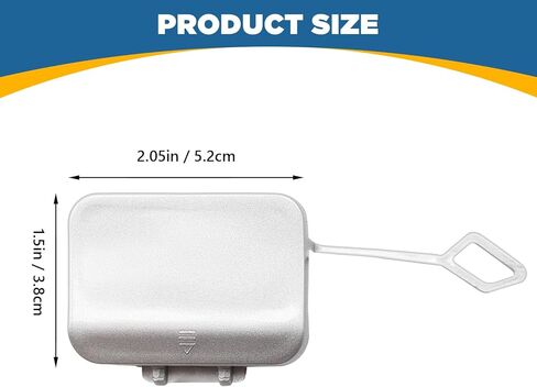 TOPUS Rear Tow Cover Compatible with Mercedes-Benz E-Class W212 for E180 E200 E220 E250 E300 E350 E400 E500 E63 2009 2010 2011 2012 Bumper Hook Eye Cap 2128850326 (White, Right Passenger Side) in Saudi Arabia