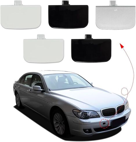 غطاء خطاف السحب الأمامي قبعة السحب قطر العين الملاءمة لـ BMW 7 Series E65 E66 750LI 760LI 2006 2007 2008 (Carbon Black) 51117135569 in Saudi Arabia
