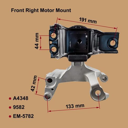 Engine Mount Set of 4 Compatible with Nissan Sentra 2.0L 2007 2008 2009 2010 2011 Automatic CVT Replace A4348HY A4345 A4318 A4346 Front Rear in Saudi Arabia