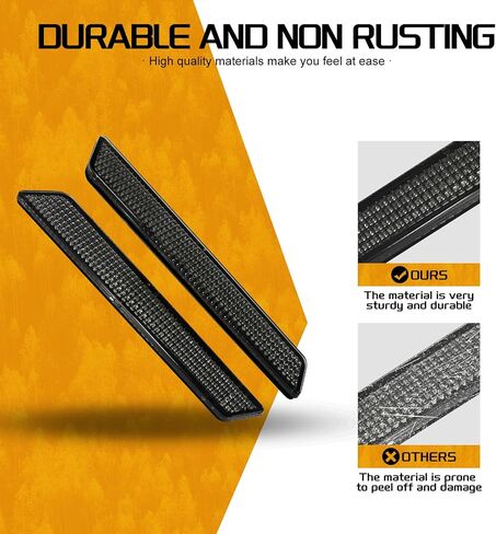 Saddlebag Reflector Inserts Motorcycle Latch Cover Reflectors Fit for Harley Touring 2014-2024 (Color:Smoke) in Saudi Arabia