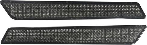 Saddlebag Reflector Inserts Motorcycle Latch Cover Reflectors Fit for Harley Touring 2014-2024 (Color:Smoke) in Saudi Arabia