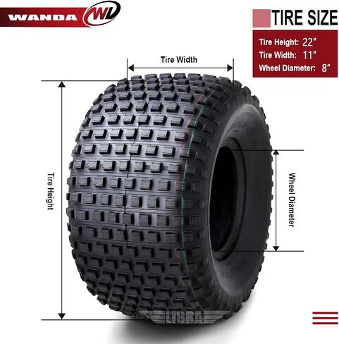 واحد جديد Wanda ATV Tyre 22x11-8 22x11x8 4PR P323 - 10032 in Saudi Arabia