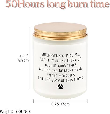 الهدايا التذكارية للكلاب لفقدان الكلب ، كلاب شمعة التعاطف التي تتفوق على الهدايا في ذكرى الكلب الحاضر لعائلات أصدقاء عاشق الحيوانات الأليفة ، 7oz lavender in Kuwait