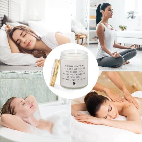 الهدايا التذكارية للكلاب لفقدان الكلب ، كلاب شمعة التعاطف التي تتفوق على الهدايا في ذكرى الكلب الحاضر لعائلات أصدقاء عاشق الحيوانات الأليفة ، 7oz lavender in Kuwait