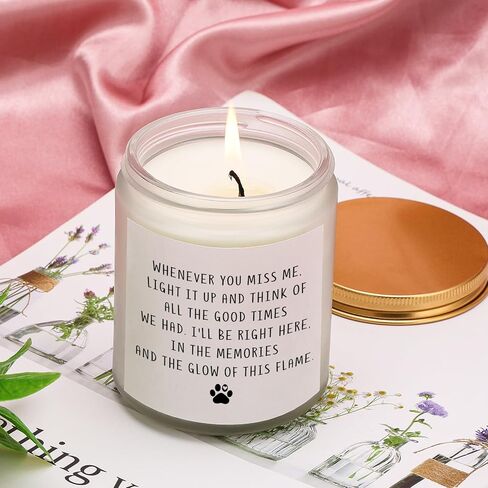 الهدايا التذكارية للكلاب لفقدان الكلب ، كلاب شمعة التعاطف التي تتفوق على الهدايا في ذكرى الكلب الحاضر لعائلات أصدقاء عاشق الحيوانات الأليفة ، 7oz lavender in Kuwait