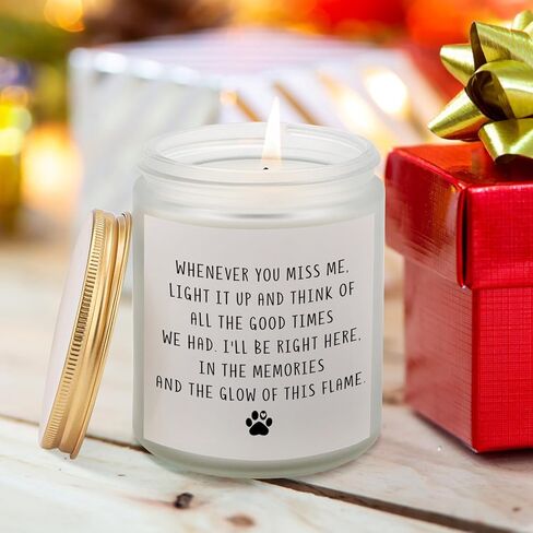 الهدايا التذكارية للكلاب لفقدان الكلب ، كلاب شمعة التعاطف التي تتفوق على الهدايا في ذكرى الكلب الحاضر لعائلات أصدقاء عاشق الحيوانات الأليفة ، 7oz lavender in Kuwait