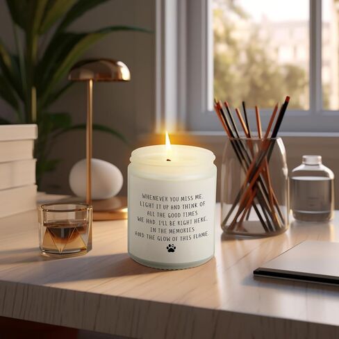 الهدايا التذكارية للكلاب لفقدان الكلب ، كلاب شمعة التعاطف التي تتفوق على الهدايا في ذكرى الكلب الحاضر لعائلات أصدقاء عاشق الحيوانات الأليفة ، 7oz lavender in Kuwait