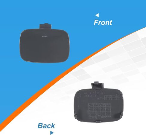 Front Bumper Tow Hook Cover Cap Towing Eye Fit for BMW 7 Series E65 E66 750Li 760Li 2006 2007 2008(Carbon Black) 51117135569 in Saudi Arabia