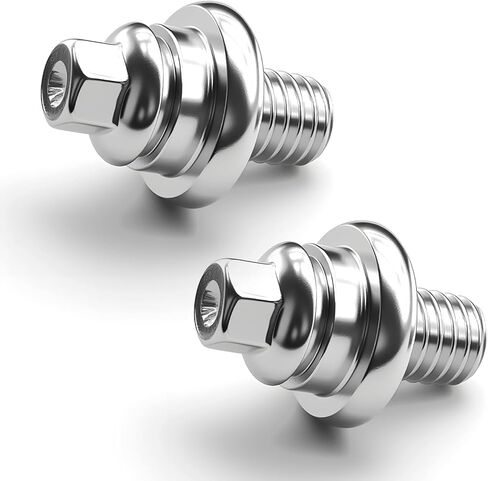 2PCS Side Battery Terminal Bolts, Side Post Battery Terminal, 3/8''-16 Standard Post Extender Short Stud, Car Accessories Electrical Cell Cable Bolts Compatible with Chevy GMC Buick in Kuwait