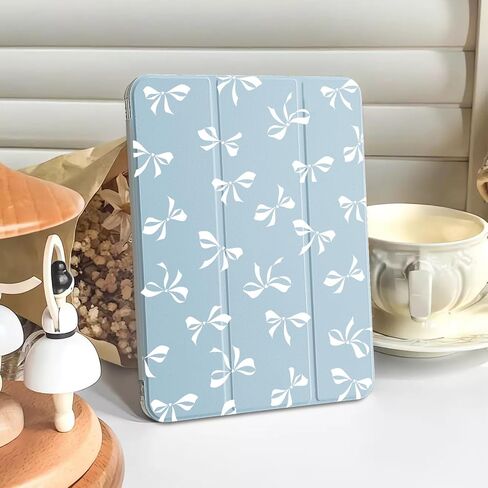 CozyNestCYPink Bow Knot Case for Ipad(9.7-Inch 6Th/5Th) Kawaii Girly Bows Cover for Ipad 2018/2017 Auto Sleep/Wake Beautiful Aesthetic Case Shockproof Protective with Pencil Holder for Girl Women in Kuwait