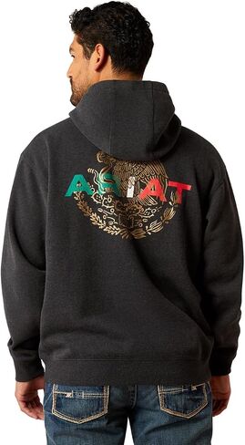 Ariat Men's Mexico Flag Lockup Hoodie in Saudi Arabia