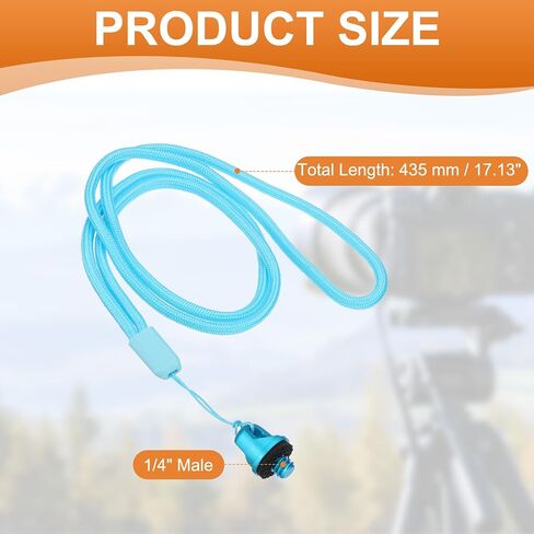 PATIKIL Camera Wrist Strap Lanyard, Camera Hand Wristband Straps with 1/4" Screws for Action Cameras 360 Selfie Stick, Black in Kuwait