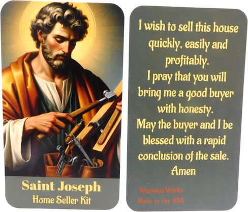 تمثال Westmon Works St Joseph لبيع حزمة الحزمة السائبة مع بطاقات صلاة تماثيل Saint in Saudi Arabia