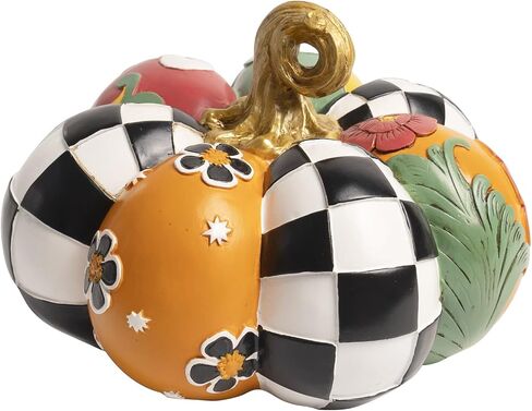 Thanksgiving Decorations for Home, Resin Set of 3 Decorative Stackable Corn Pumpkins, Fall Pumpkins Figurines Seasonal Harvest Indoor Table Centerpiece Mantel Outdoor Porch Decor in Kuwait