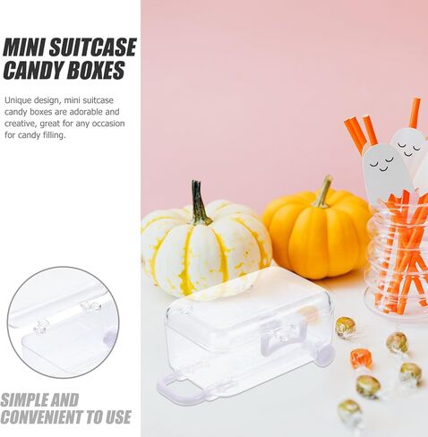Beaupretty 12pcs mini fistcase boxes plastic candy box box small travel case cascase refces for wedder in Saudi Arabia