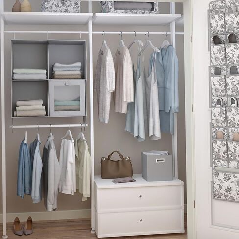 Martha Stewart Essential Collapsible Stackable Decorative Home Storage Organization With Lidded Tops, Set of 2 Nesting Boxes with Lids, Bedford Floral in Kuwait