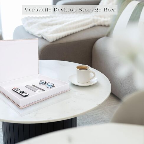 Decorative Book Storage Box Set of 2, Stylish Decorative Books, Linen Faux Book Storage Box for Bookshelf, Coffee Tables, Home Decor, Beige in Kuwait
