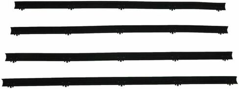 Door & Window Run Channel Seals Weatherstrip Set Kit لـ Ramcharger 1974-1977 D/W Truck in Kuwait