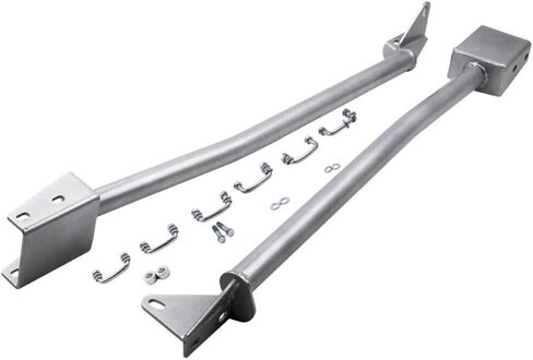 Tubular Subframe Connectors for Chevy for Camaro 1970-1981,for Pontiac for Firebird 1970-1981 (Silver) Rear Pack of 2-Qauntity 1DQVB8 in Saudi Arabia