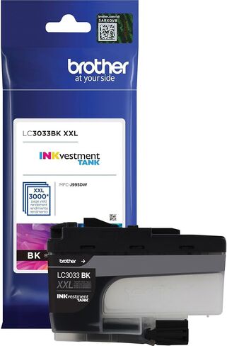 Brother Genuine LC30334PKS 4-Pack, Super High-Yield INKvestment Tank Ink Cartridges; Includes 1 Cartridge Each of Black, Cyan, Magenta & Yellow, Page Yield Up to 1,500 Pages/Cartridge, LC3033 in Saudi Arabia