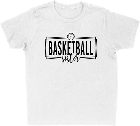 Outline Basketball Sister Kids T-Shirt Youth in Saudi Arabia
