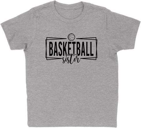 Outline Basketball Sister Kids T-Shirt Youth in Saudi Arabia