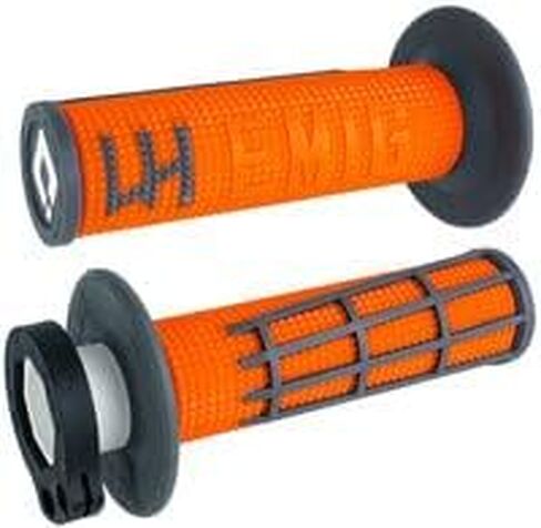 MotoMXHouse ODI Emig 2.0 - V2 Lock-On Grips – ORANGE/GRAPHITE in Kuwait