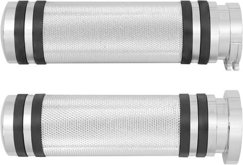 Hand Grips 1 Inch 25mm Universal Handlebar Throttle Grip CNC Replacement Motorcycle 1" Handle Bars Fit for Harley Dyna Softail Sportster XL XR Touring Road Electra Glide 1996-2007 in Kuwait