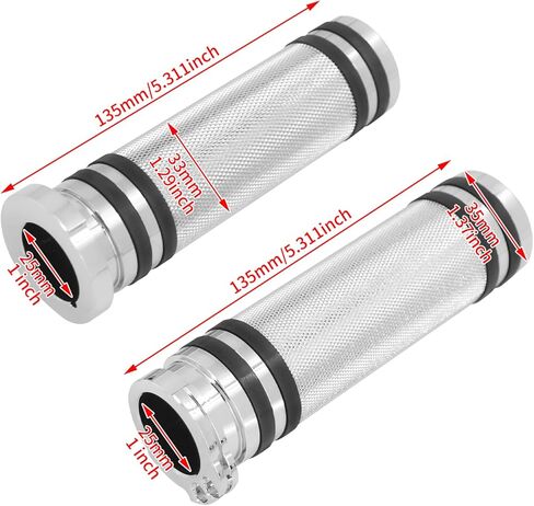 Hand Grips 1 Inch 25mm Universal Handlebar Throttle Grip CNC Replacement Motorcycle 1" Handle Bars Fit for Harley Dyna Softail Sportster XL XR Touring Road Electra Glide 1996-2007 in Kuwait