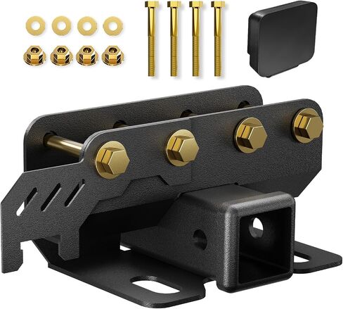 for Bronco Towing Hitch Receiver with Cover Accessories Compatible with 2021 2022 2023 2024 Ford Bronco 2/4 Doors, Rear Bumper Trailer Hitch Kit 2 Inch Tow Hook Combo (Excluding Bronco Sport) in Saudi Arabia