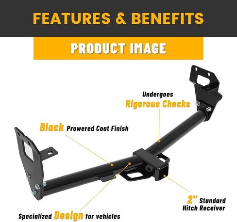 KUAFU Class 3 Trailer Hitch Compatible with 2015-2023 Jeep Renegade Black Towing Hitch 2-Inch Receiver in Saudi Arabia