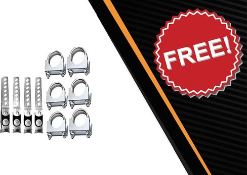 Northeastern Exhaust | Stainless Steel - Dual Conversion Exhaust System Kit Compatible for Chevrolet Chevy and GMC C and K 1989-2002 Pickup Trucks 1500/2500 in Kuwait