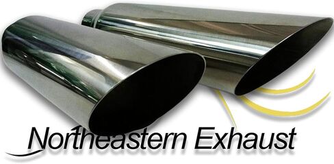 Northeastern Exhaust | Stainless Steel - Dual Conversion Exhaust System Kit Compatible for Chevrolet Chevy and GMC C and K 1989-2002 Pickup Trucks 1500/2500 in Kuwait