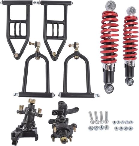 340mm Front Suspension Shock Upper & Lower Swingarm Kit Replacement for Quad Bike ATV/Go Kart DIY Kart ATV Part in Saudi Arabia