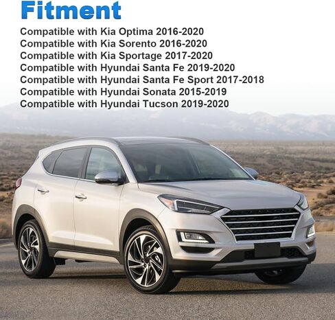 مجموعة توتر الحزام متوافق مع Kia Optima Sorento 2016-2020 ، Sportage 2017-2020 ، Hyundai Santa Fe Sport Sonata Tucson 2019-2020 Replace for 252812ggb3 252812ggb1 in Saudi Arabia
