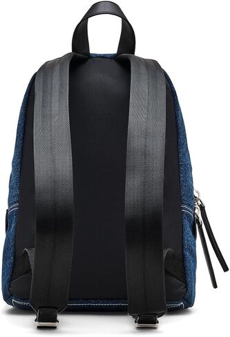 Marc Jacobs The Biker Color-Block Denim Medium Backpack, Indigo Multi in Saudi Arabia