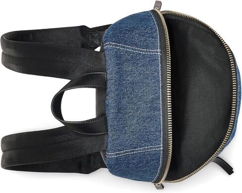 Marc Jacobs The Biker Color-Block Denim Medium Backpack, Indigo Multi in Saudi Arabia