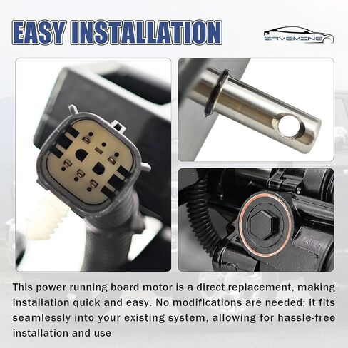 Power Running Board Motor Compatible with Dodge RAM 2500 3500 2019-2025 6.4L 6.7L Replacement Part Number 68461641AA,68461641AB Left Side in Kuwait