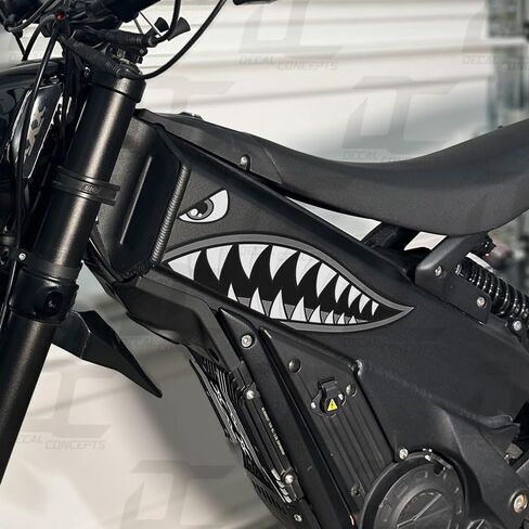 Shark Mouth Battery Accent Decal Graphic Kit - Fits Talaria XXX (Full Color) in Kuwait